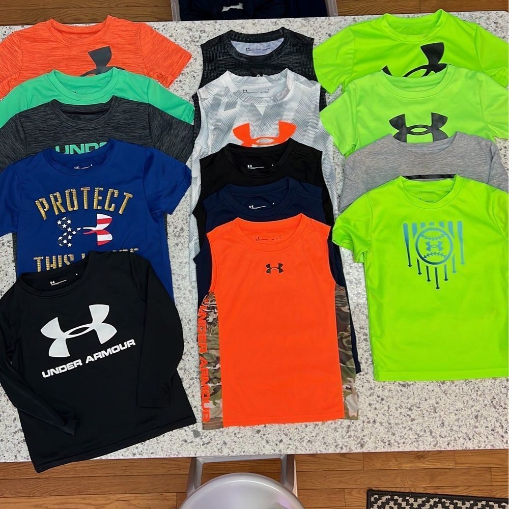 Boys Size 4/5 Under Armour Bundle 14 Items